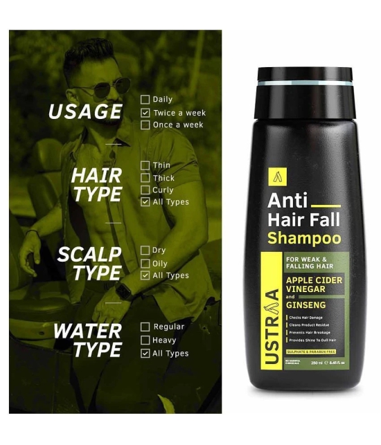 Ustraa - Anti Hair Fall Shampoo 250 ml (Pack of 1)