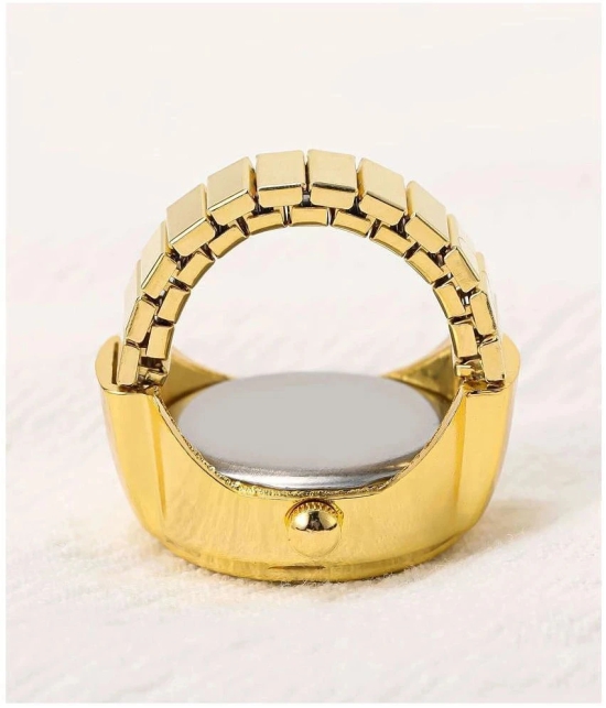 FASHION FRILL Golden Rings ( Pack of 1 ) - None