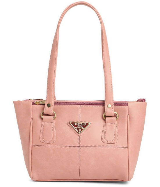 Fostelo - Rose Gold PU Shoulder Bag - Rose Gold