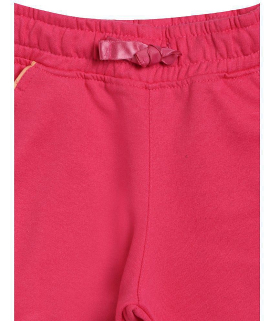 GIRLS TRACK PANT   SOLID FUCHSIA - None