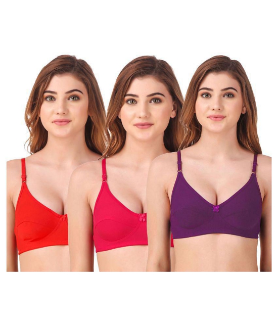 Fasense Cotton T-Shirt Bra - Multi Color - 34B