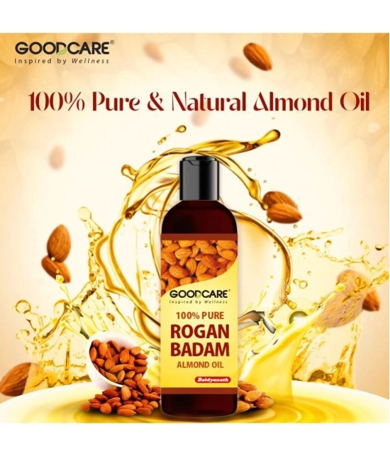 GOODCARE 100% Pure & Natural Premium Sweet Almond Oil (Rogan Badam) for Body, Skin & Hair - 200 ml