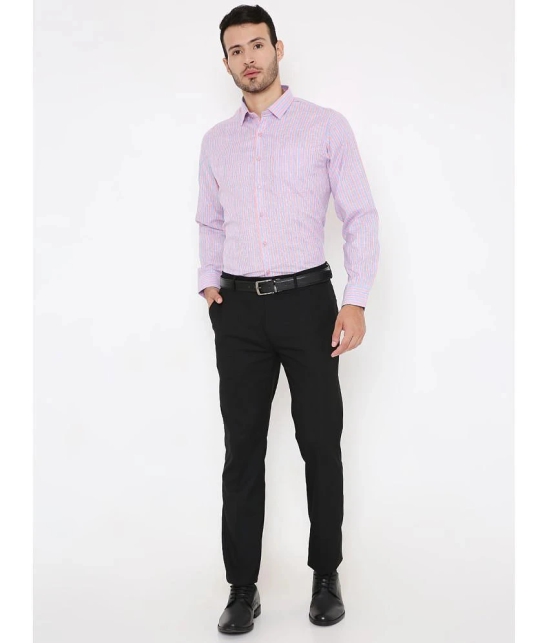 Maharaja - Pink Polyester Blend Slim Fit Mens Formal Shirt ( Pack of 1 ) - None