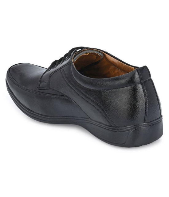 Leeport - Black Mens Oxford Formal Shoes - None