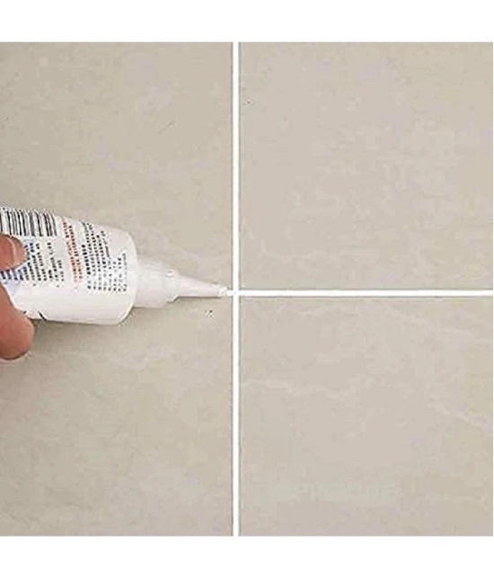 Waterproof Tile Gap/Crack/Grout Filler Water Resistant Silicone Sealant for DIY Home Sink Gaps/Tiles Gaps/Grouts Repair Filler Tube For Home