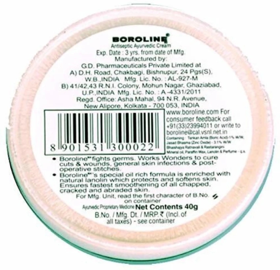 Boroline Antiseptic Ayurvedic Cream 40 Gms