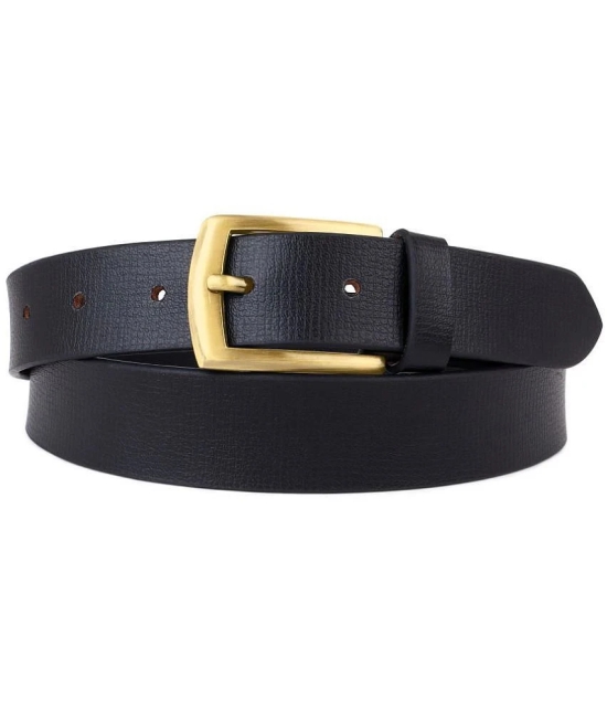 Loopa - Black 100% Leather Mens Formal Belt ( Pack of 1 ) - None