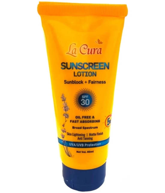 La Cura SPF 30 Sunscreen Lotion For All Skin Type ( Pack of 1 )