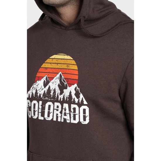 Mens Brown Hoodie