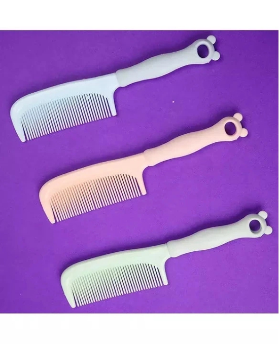 Simple Plastic Comb (Set of 2)-Pink