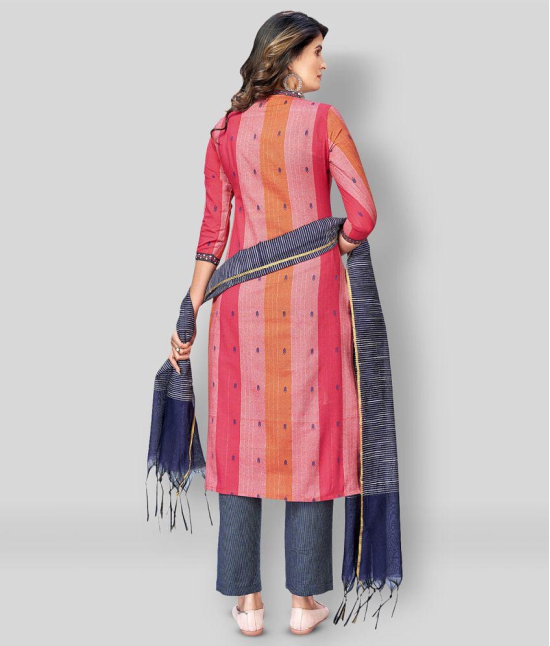 Vbuyz - Multicolor Straight Cotton Women's Stitched Salwar Suit ( Pack of 1 ) - XL