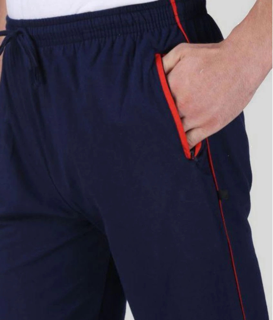 Neo Garments - Navy Blue Polyester Mens Trackpants ( Pack of 1 ) - 5XL