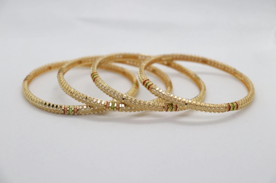 Gold Plated Designer Bangle Set 4