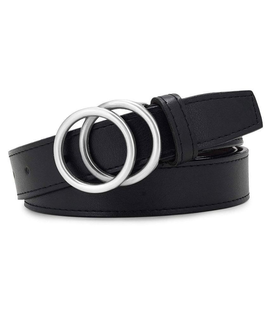 Zacharias Black Faux Leather Casual Belt - None