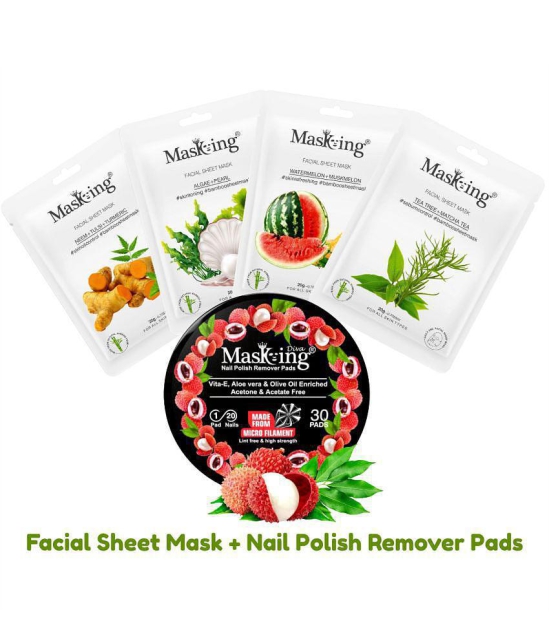 Masking - Natural Glow Facial Kit For All Skin Type ( Pack of 5 )