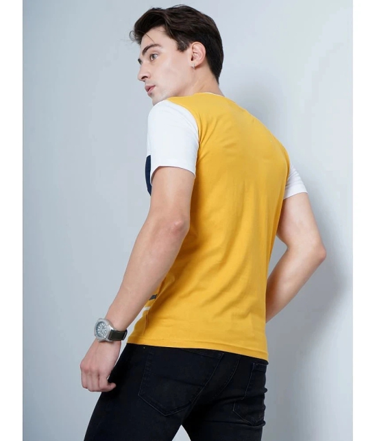 Paul Street - Yellow Cotton Blend Slim Fit Mens T-Shirt ( Pack of 1 ) - None