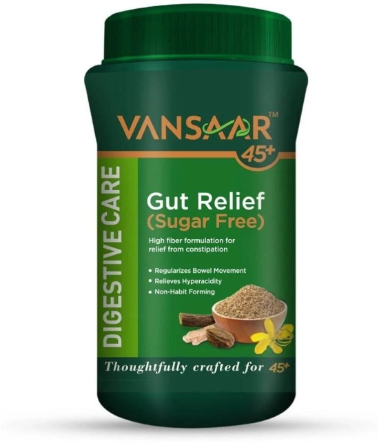 Vansaar 45+ Gut Relief (Sugar free) 200g, Stomach cleanser for Constipation & Gas