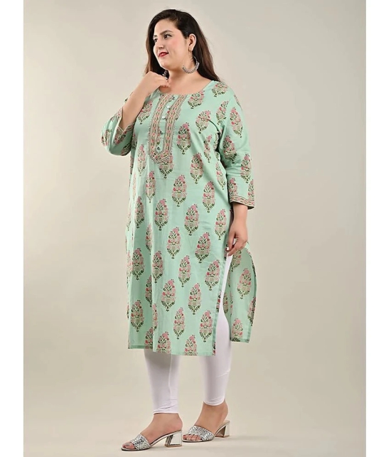 Swasti - Green Cotton Womens Straight Kurti ( Pack of 1 ) - None