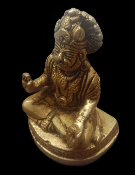 VRINDA METAL ART Brass Blassing Hanuman Idol Idol