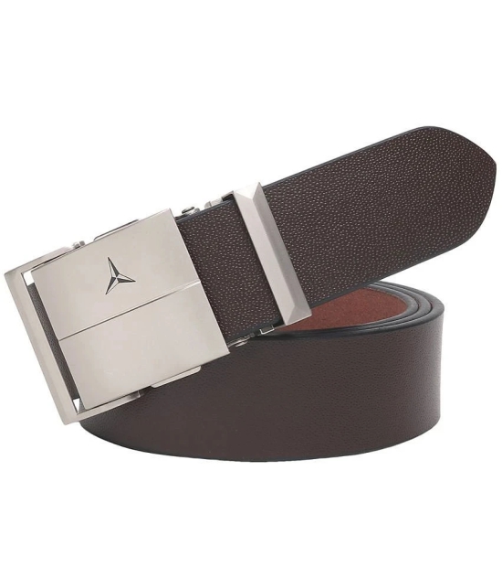 Loopa - Brown Leather Mens Formal Belt ( Pack of 1 ) - 30