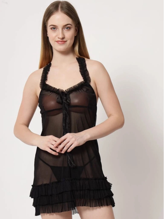 Klamotten Womens Sheer Babydoll Dress B50K