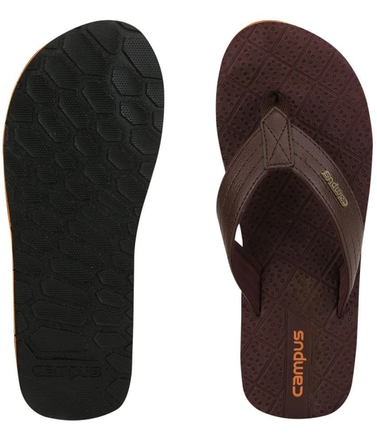 Campus Orange Mens Thong Flip Flop  (Pair of 1) - None