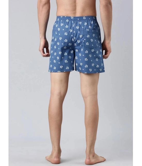 Joven Navy Blue Cotton Mens Boxer- ( Pack of 2 ) - None