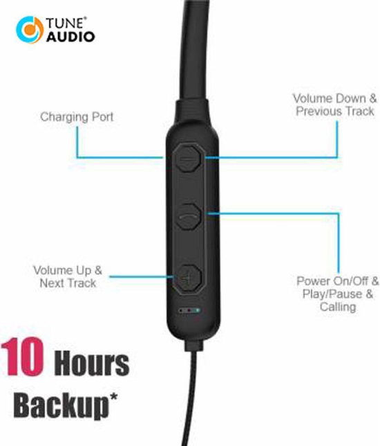 TUNE AUDIO TITAN DOLBY EFFECT BASS SOUND IPX5 WITH MASSIVE 26 HOURS MUSIC PLAYBACK WITH BOOSTED SOUND BLUETOOTH HEADPHONE,BLUETOOTH EARPHONE,BLUETOOTH NECKBAND FOR TUNE AUDIO