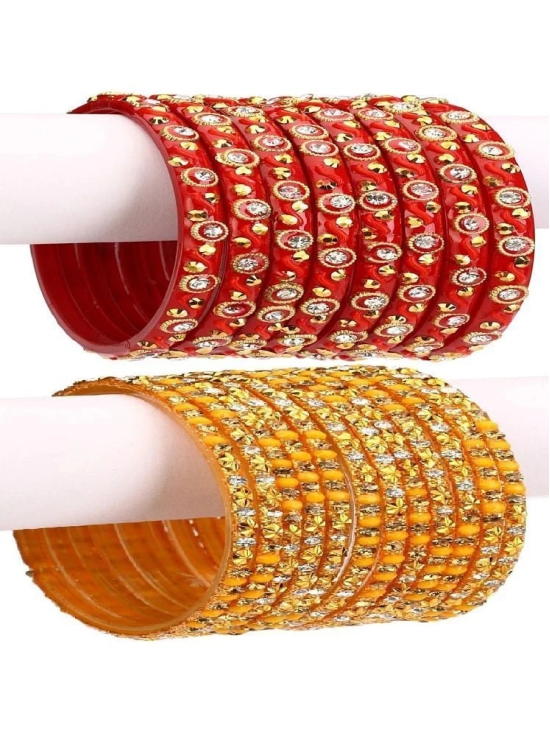 Somil Multicolor Bangle Set ( Pack of 24 ) - None