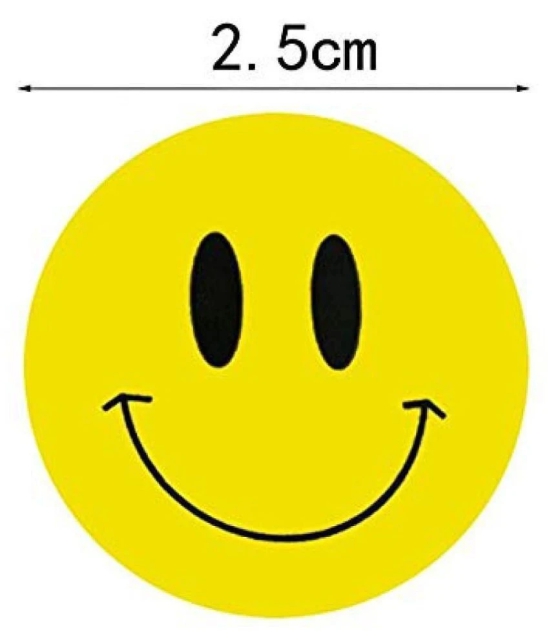 iDream Smiley Face Stickers Self Adhesive Tapes for Art, Craft School Supplies