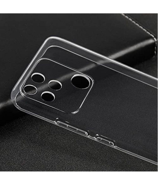 NBOX - Silicon Soft cases Compatible For TPU Glossy Cases Realme Narzo 50A ( Pack of 1 ) - Transparent