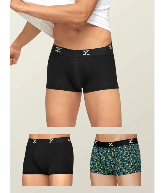 XYXX - Multicolor Modal Mens Trunks ( Pack of 3 ) - None