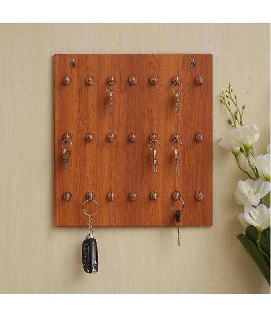 JaipurCrafts Brown Wood Key Holder - Pack of 1