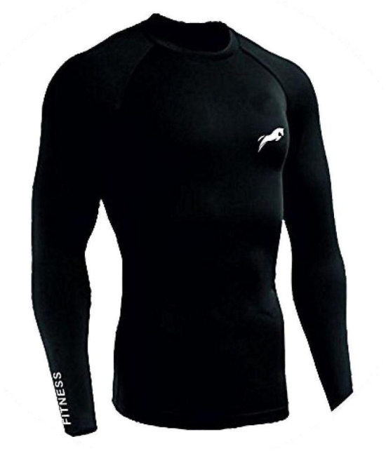 Rider Compression Top Full Sleeve Plain Athletic Fit Multi Sports Cycling, Cricket, Football, Badminton, Gym, Fitness & Other Outdoor Inner Wear - L