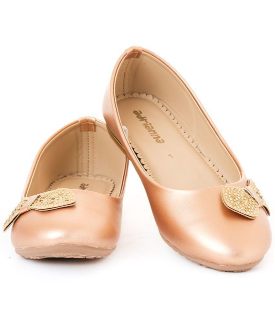 Adrianna Rose Gold Ballerina Casual Shoe for Girls (4.5-12 yrs) - None