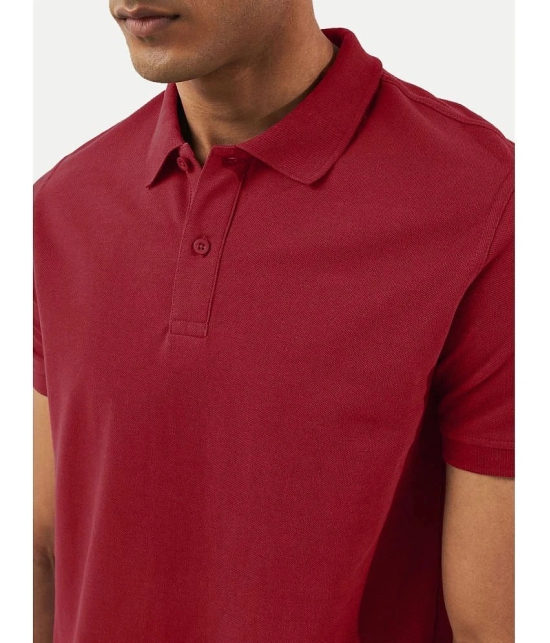 Radprix Cotton Regular Fit Solid Half Sleeves Mens T-Shirt - Red ( Pack of 1 ) - None