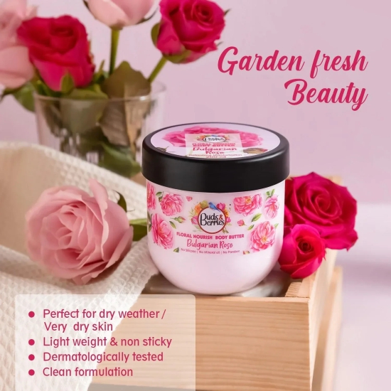 Buds&Berries Floral Nourish Bulgarian Rose Body Butter (200 ml)