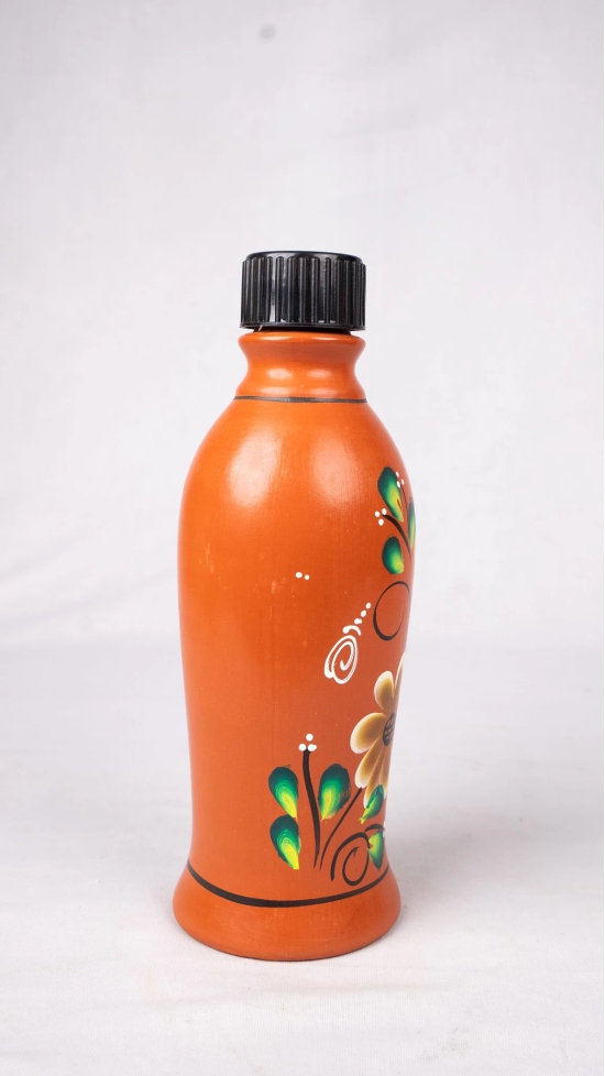 Terracotta Clay Water Bottle