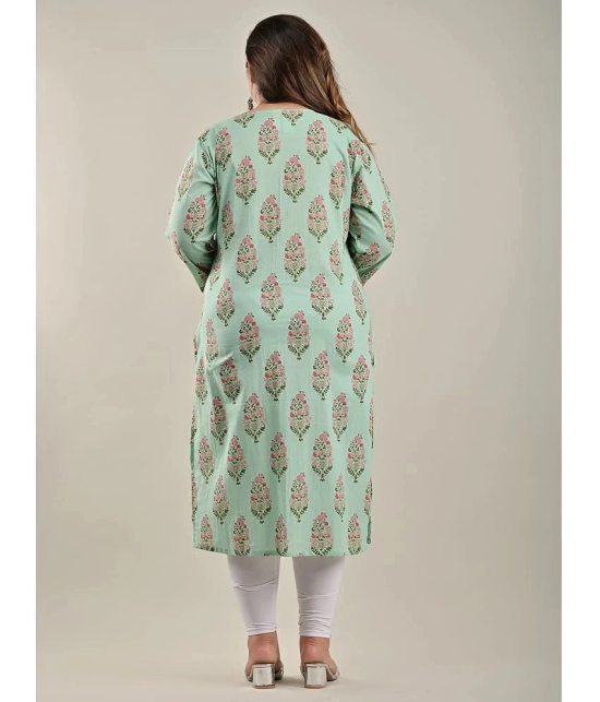 Swasti - Green Cotton Womens Straight Kurti ( Pack of 1 ) - None