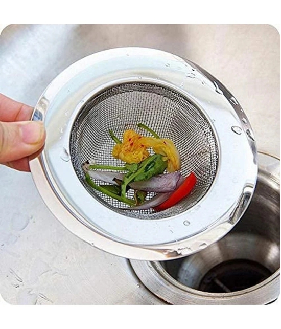 Kitchen Sink Strainer Heavy-Duty Stainless-Steel Drain Basin Basket Filter Stopper Drainer Jali Diameter 11cm