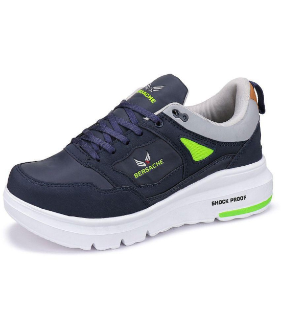 Bersache Casual Shoes Blue Mens Outdoor - None