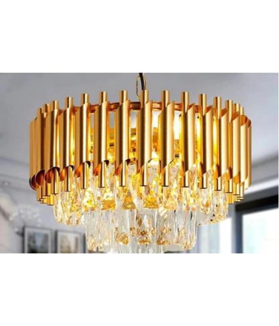 Somil Metal Hanging Chandeliers Pendant Gold - Pack of 1