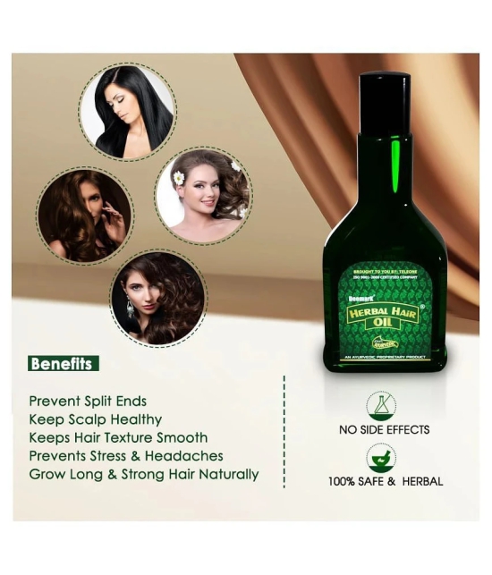 Deemark Herbal Hair Oil  (Pack of 3, 360ml.) - Long & Shiny Hair | Anti Hair Fall Control | Thick & Long Lasting Soft Hair