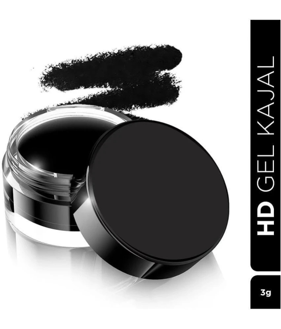 Seven Seas HD Gel Black Kajal Long Lasting Water Proof (Black)