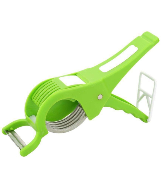 HOMETALES Stainless Steel Clever Cutter, Peeler, Vegetable Cutter (3U) - Multicolor