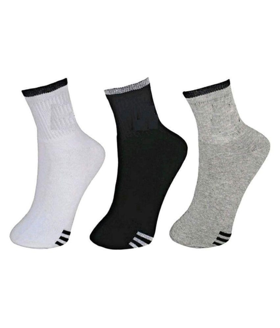 PENYAN - Cotton Men's Striped Multicolor Ankle Length Socks ( Pack of 6 ) - Multicolor