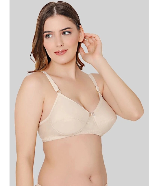 Bodycare Beige Cotton Heavily Padded Womens Everyday Bra ( Pack of 2 ) - None