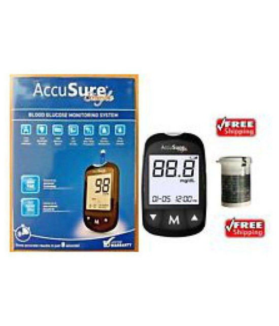 Accusure Glucose Monitor Simple with 25 Strips ( STRIPS Expiry -Feb 2024)