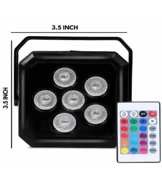 DAYBETTER Plastic DJ LED Par Flood Light with Remote Pendant Multi - Pack of 1