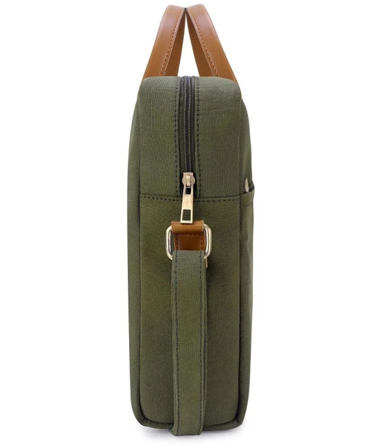 Walrus Green Canvas Office Bag - Green